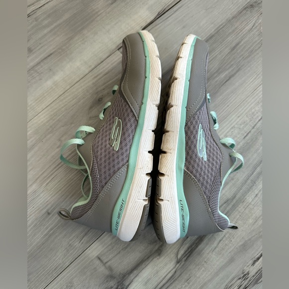 SKECHERS Sneakers Flex Appeal 3.0 Go Forward Women’s 6.5 Gray Mint Lightweight - Picture 5 of 9